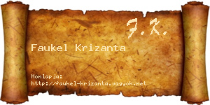 Faukel Krizanta névjegykártya